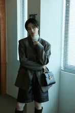 將圖片載入圖庫檢視器 LOEKA Objet 優雅牛皮迷你黑色手提肩背包