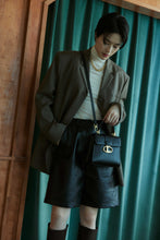 將圖片載入圖庫檢視器 LOEKA Objet 優雅牛皮迷你黑色手提肩背包