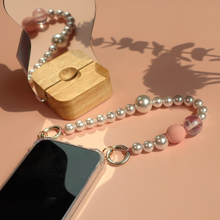 將圖片載入圖庫檢視器 ARNO Beads 可拆式 珠鍊防撞手機殼_Rosy Quartz