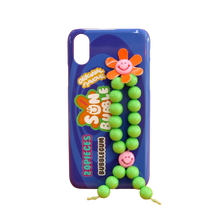 將圖片載入圖庫檢視器 SECOND UNIQUE NAME 哈密瓜綠串珠指套手機殼