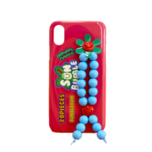 將圖片載入圖庫檢視器 SECOND UNIQUE NAME 夏日藍串珠指套手機殼