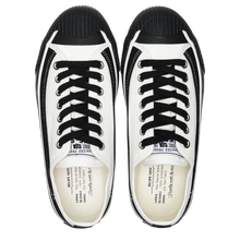 將圖片載入圖庫檢視器 BAKE-SOLE Tart 白底黑色帆布鞋