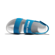 將圖片載入圖庫檢視器 AKIII CLASSIC Quick Slide 藍色魔術貼拖鞋