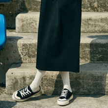 將圖片載入圖庫檢視器 AKIII CLASSIC Bold 黑底白色厚底穆勒鞋