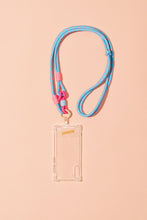 將圖片載入圖庫檢視器 MCRN 手機夾片+編繩長背帶天藍混色 組合