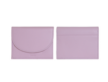 將圖片載入圖庫檢視器 D.LAB Nini 薰衣草紫微笑真皮卡夾零錢包