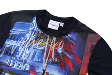 將圖片載入圖庫檢視器 TARGETTO City Light 城市霓虹深藍色短版T恤