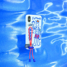 將圖片載入圖庫檢視器 SECOND UNIQUE NAME 夏日海灘彈力指套手機殼(TWICE志效著用款)