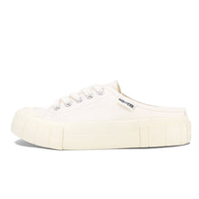 將圖片載入圖庫檢視器 BOX&COX 白色厚底帆布穆勒鞋