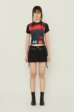 將圖片載入圖庫檢視器 TARGETTO City Light 城市霓虹黑色短版T恤 (tripleS 裕彬同款)