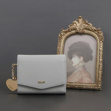 將圖片載入圖庫檢視器 D.LAB Ellin 灰色牛皮皮夾