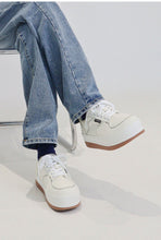 將圖片載入圖庫檢視器 POSE GANCH Mummum C.V 奶油色厚底麵包帆布鞋