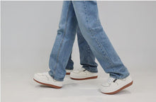 將圖片載入圖庫檢視器 POSE GANCH Mummum C.V 奶油色厚底麵包帆布鞋