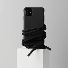 將圖片載入圖庫檢視器 ARNO M 可拆式 編繩背帶手機殼_黑色