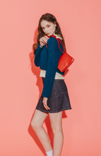 將圖片載入圖庫檢視器 MARHEN.J Calla Bag Mini 紅色蘋果皮革三用包