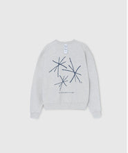 將圖片載入圖庫檢視器 NIEEH 煙火Oversize 灰色圓領衛衣/大學T(BLACKPINK JENNIE同款)