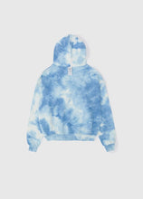 將圖片載入圖庫檢視器 NIEEH 扎染Oversize 藍白色連帽上衣/帽T(BLACKPINK JENNIE、JISOO同款)