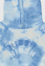 將圖片載入圖庫檢視器 NIEEH 扎染Oversize 藍白色連帽上衣/帽T(BLACKPINK JENNIE、JISOO同款)