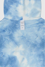將圖片載入圖庫檢視器 NIEEH 扎染Oversize 藍白色連帽上衣/帽T(BLACKPINK JENNIE、JISOO同款)