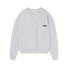 將圖片載入圖庫檢視器 NIEEH 煙火Oversize 灰色圓領衛衣/大學T(BLACKPINK JENNIE同款)