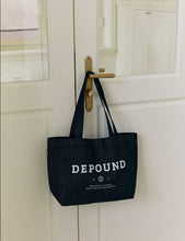 將圖片載入圖庫檢視器 DEPOUND Logo 丹寧藍長方形帆布包
