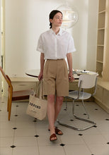 將圖片載入圖庫檢視器 DEPOUND Logo 象牙白長方形帆布包