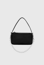 將圖片載入圖庫檢視器 NIEEH 黑色環保皮革長方手提包