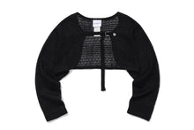 將圖片載入圖庫檢視器 TARGETTO Crochet Bolero 黑色針織衫
