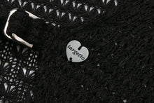 將圖片載入圖庫檢視器 TARGETTO Crochet Bolero 黑色針織衫