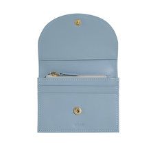 將圖片載入圖庫檢視器 D.LAB Nini 藍色微笑真皮卡夾零錢包