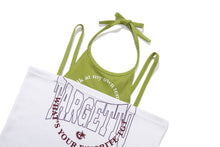 將圖片載入圖庫檢視器 TARGETTO Layered Halterneck 無袖吊帶白色背心 (IVE 秋天、孝琳同款)