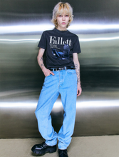 將圖片載入圖庫檢視器 FALLETT Deux Nero 黑貓深灰色短袖上衣(STAYC秀珉同款)