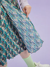 將圖片載入圖庫檢視器 CCOMAQUE 牡丹花摺皺合身黑色長裙