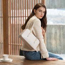 將圖片載入圖庫檢視器 LOEKA Cube 白色兩用長方形肩背包