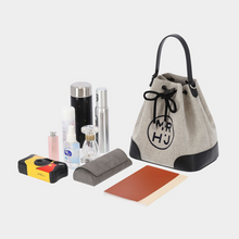 將圖片載入圖庫檢視器 MARHEN.J Noah 黑色蘋果皮革水桶兩用包