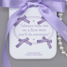 將圖片載入圖庫檢視器 SECOND UNIQUE NAME 芭蕾風蝴蝶結紫色手機殼