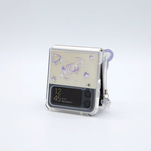 將圖片載入圖庫檢視器 SECOND UNIQUE NAME 透明蝴蝶紫色手機殼 (Z FLIP)