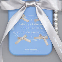 將圖片載入圖庫檢視器 SECOND UNIQUE NAME 芭蕾風蝴蝶結銀色手機殼