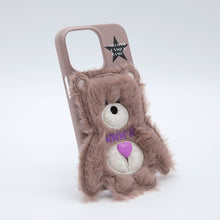 將圖片載入圖庫檢視器 SECOND UNIQUE NAME 拿鐵棕絨毛熊熊手機殼