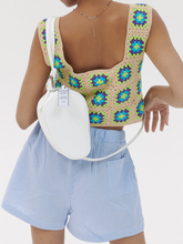 將圖片載入圖庫檢視器 NIEEH 白色環保皮革斜跨肩背包(BLACKPINK JENNIE同款)