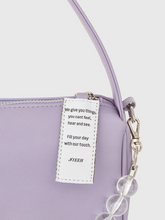 將圖片載入圖庫檢視器 NIEEH 紫色環保皮革長方手提包(JESSICA同款)