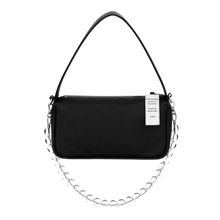 將圖片載入圖庫檢視器 NIEEH 黑色環保皮革長方手提包