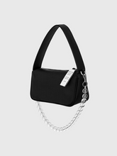 將圖片載入圖庫檢視器 NIEEH 黑色環保皮革長方手提包