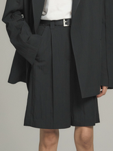 將圖片載入圖庫檢視器 EMKM Bermuda 黑色正裝短褲