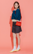 將圖片載入圖庫檢視器 MARHEN.J Calla Bag Mini 紅色蘋果皮革三用包