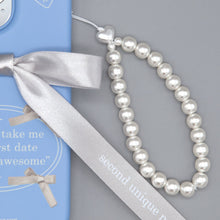 將圖片載入圖庫檢視器 SECOND UNIQUE NAME 芭蕾風蝴蝶結銀色手機殼