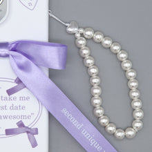 將圖片載入圖庫檢視器 SECOND UNIQUE NAME 芭蕾風蝴蝶結紫色手機殼