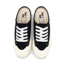 將圖片載入圖庫檢視器 BOX&COX 黑色厚底帆布穆勒鞋