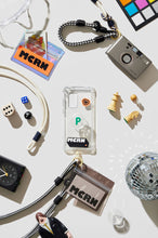 將圖片載入圖庫檢視器 MCRN 手機夾片+編繩長背帶經典黑白 組合