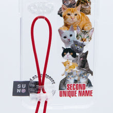 將圖片載入圖庫檢視器 SECOND UNIQUE NAME 貓貓紅色彈力指套手機殼